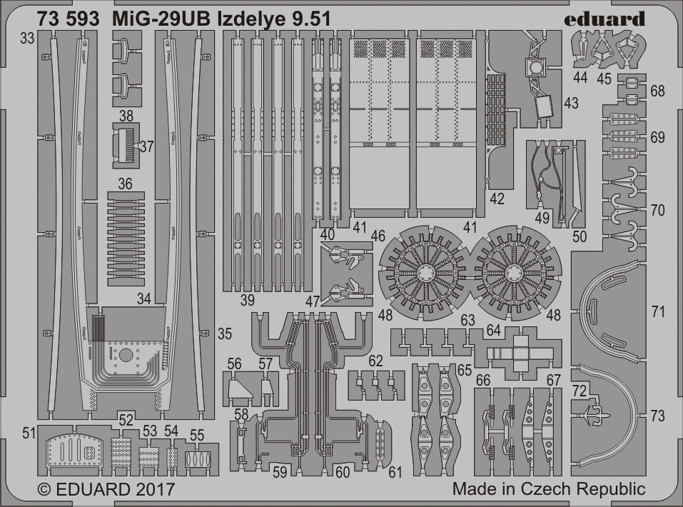 Eduard 73593 MiG-29UB Izdelye 9.51 TRUMPETER 1/72 – obrázek 2