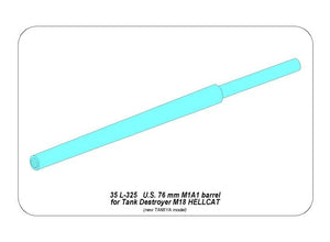Aber 35L-325 76mm M1A1 Barrel for M18 Helcat Assault Gun 1/35 – Bild 2