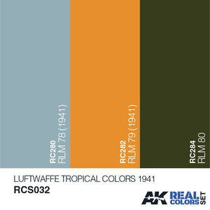 AK Interactive RCS032 LUFTWAFFE TROPICAL COLORS 1941 3x10ml – Bild 2
