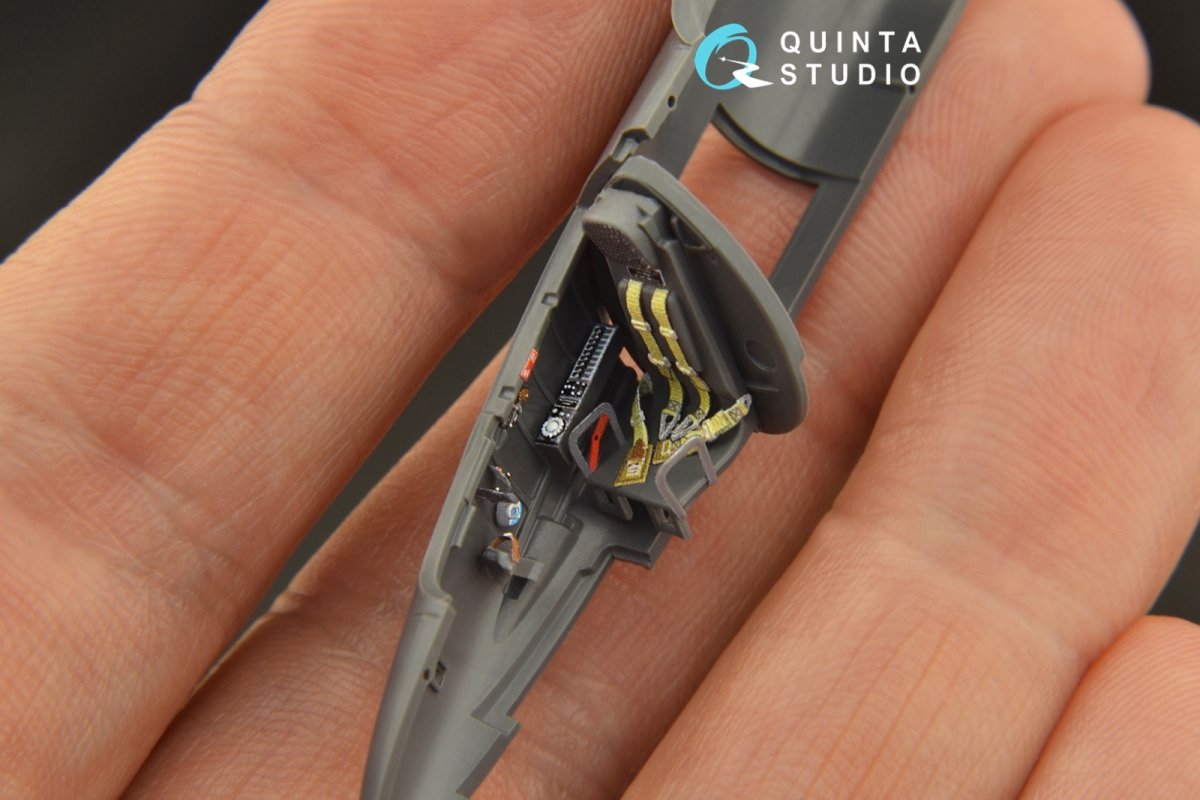 Quinta Studio QD72036 He 162 3D-Printed &amp;amp; colored Interior on decal paper (Special Hobby) 1/72 – immagine 4
