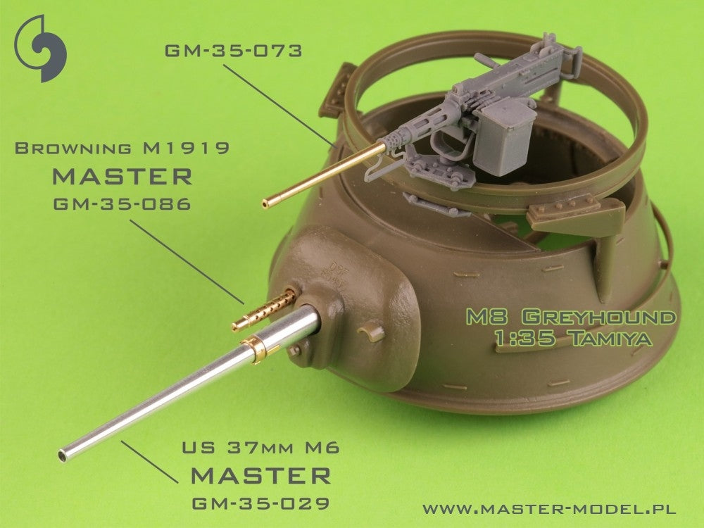 Master GM-35-073 Browning M2HB .50 cal (12.7mm) - for mounting on M49 ring (carriage D40721 / cradle D40733 / case D40731 or D90078) 1/35 – image 3