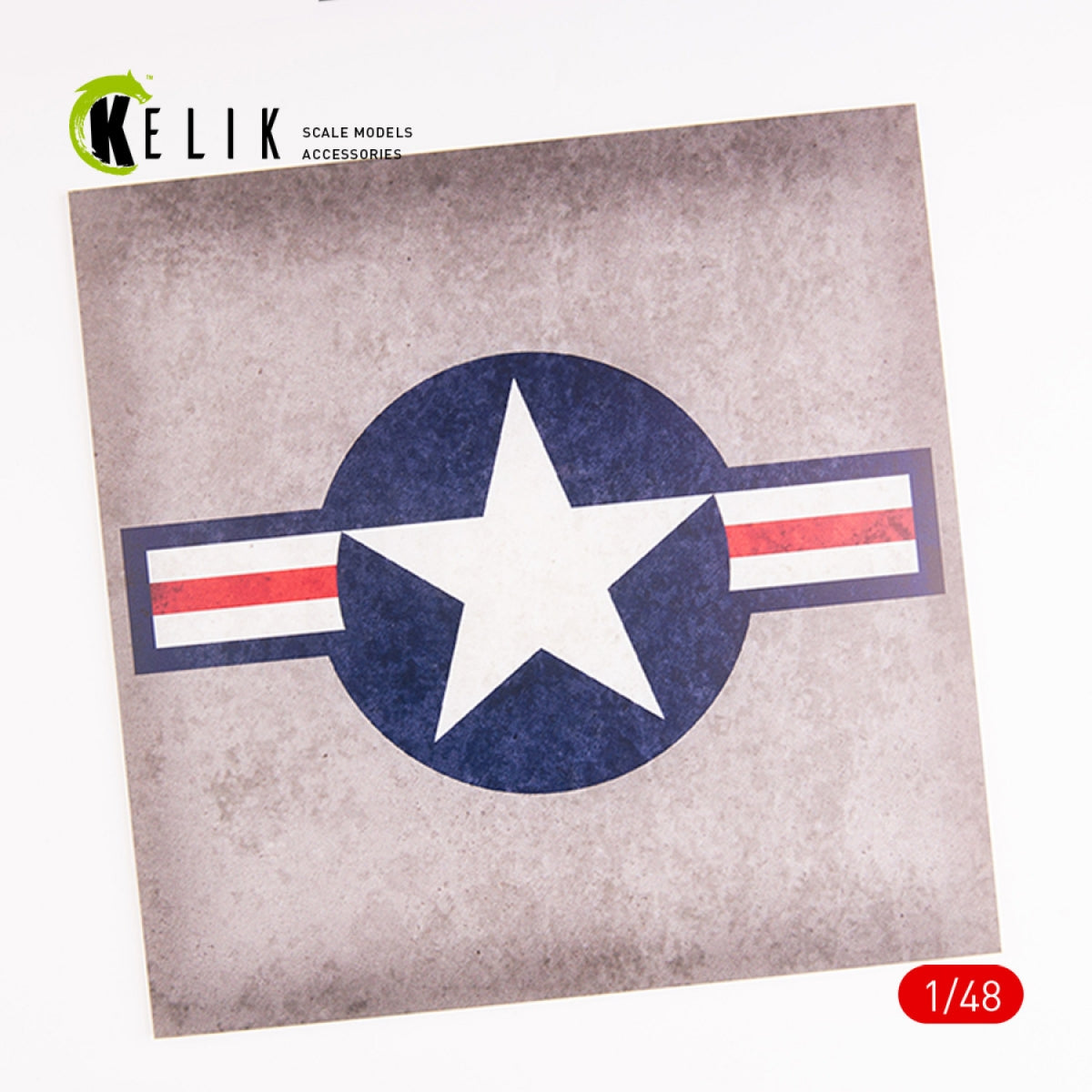 KELIK KS48027 US Roundel - Acrylic 3 mm (240 x 240 mm) (190g) 1/48 – obrázek 4