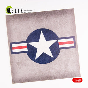 KELIK KS48027 US Roundel - Acrylic 3 mm (240 x 240 mm) (190g) 1/48 – obrázek 4