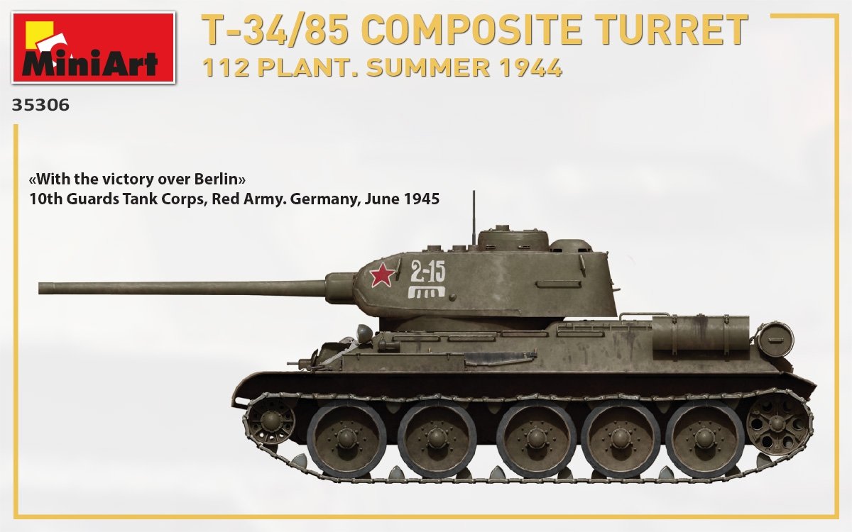 MiniArt 35306 T-34/85 COMPOSITE TURRET. 112 PLANT. SUMMER 1944 1/35 – image 14