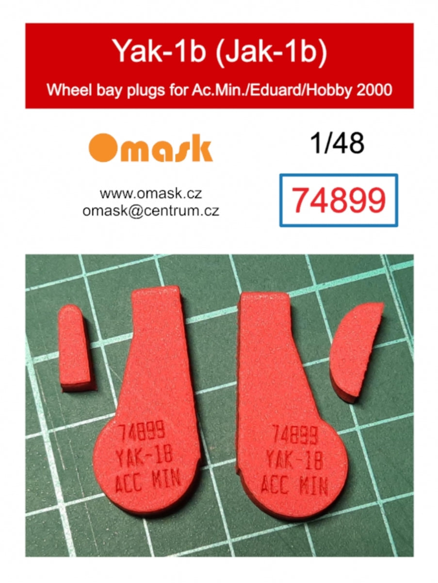 Omask 74899 Jak-1b wheel bay plugs (for Accurate Miniatures/Eduard/Hobby 2000) 1/48
