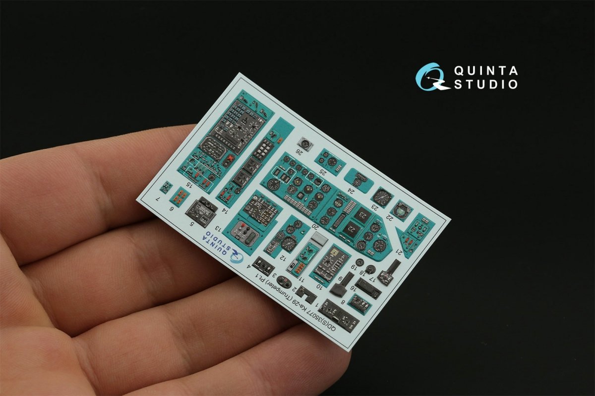 Quinta Studio QDS-35077 Ka-29 3D-Printed &amp;amp; colored Interior on decal paper (Trumpeter) (Small version) 1/35 – image 10