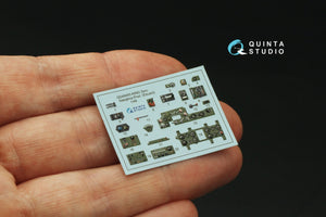 Quinta Studio QD48493 A6M2 Zero Nakajima Production 3D-Printed colored Interior on decal paper (Eduard) 1/48 – obrázek 5