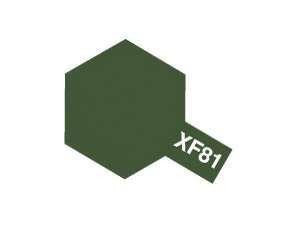Tamiya XF81 Dark Green 2 RAF (81781) Acrylic paint 10ml – obrázek 3