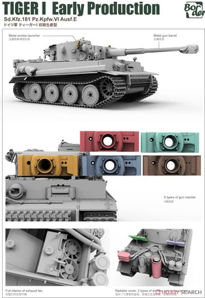 Border Model BT-010 Tiger I Early Production Sd.Kfz.181 Pz.Kpfw.VI Ausf.E 1/35 – obrázek 7