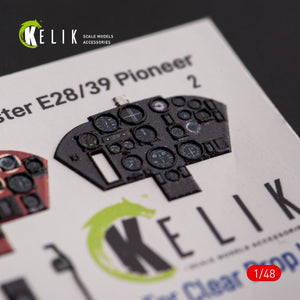 KELIK K48110 Gloster E28/39 Pioneer - interior 3D decals for ClearProp kit 1/48 – immagine 2