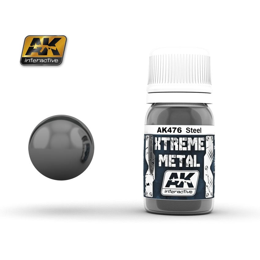 AK Interactive AK476 XTREME METAL STEEL 30 ml