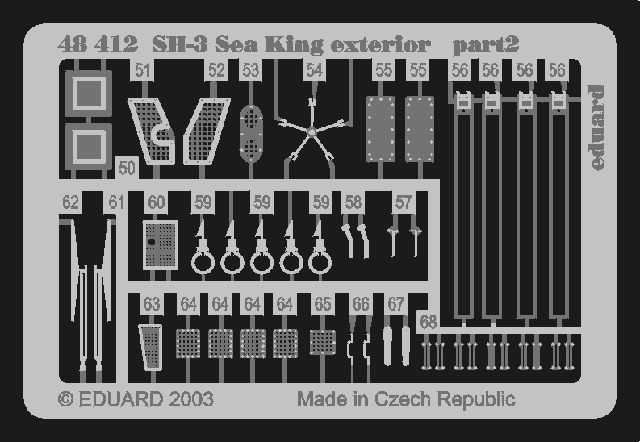 Eduard 48412 SH-3 exterior 1/48 (HASEGAWA) – image 2