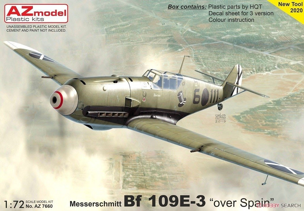 AZ Model AZ7660 Messerschmitt Bf 109E-3 Over Spain 1/72