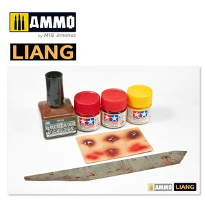 Liang 0005 Splashes Blood Effects Airbrush Stencils – Bild 3