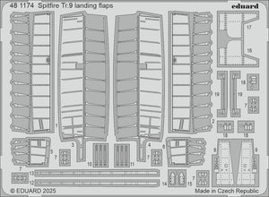 Eduard 481174 Spitfire Tr.9 landing flaps Airfix 1/48