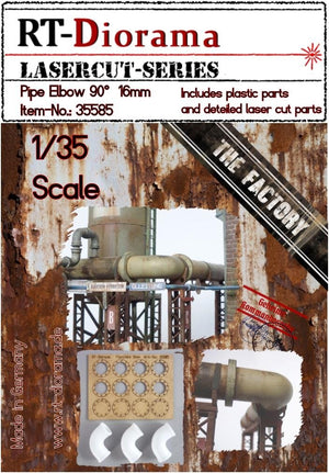 RT-Diorama 35585 Pipe elbow 90° D=16mm 1/35