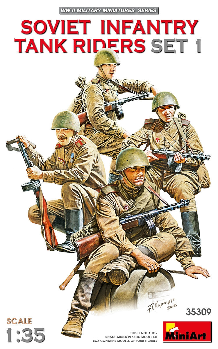 MiniArt 35309 SOVIET INFANTRY TANK RIDERS SET 1 1/35 – obrázek 2