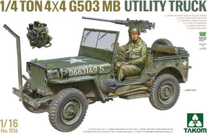 Takom 1016 1/4 ton 4×4 G503 MB Utility Truck (Jeep Willys) 1/16