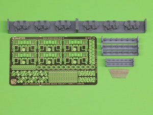Master SM-350-093 USN 40 mm/56 Bofors quadruple mount ver.1 / with Mk-51 director - (resin, PE and turned parts) - (6pcs) 1/350