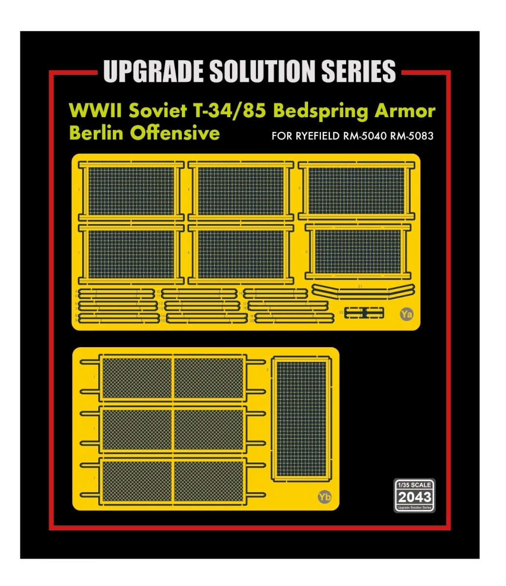 Rye Field Model 2043 T-34/85 Bedspring Armor (Berlin Offensive) for 5083 1/35 – Bild 2