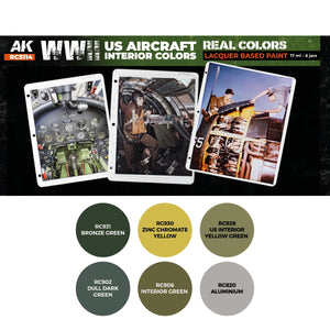 AK Interactive RCS114 WWII US Aircraft Interior Colors 6x17ml – image 2