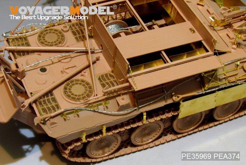 Voyager Model PE35969 WWII German Bergepanther Ausf.A (Early type,Panther A tool holders) Basic For MENG SS-015 1/35 – obrázek 11