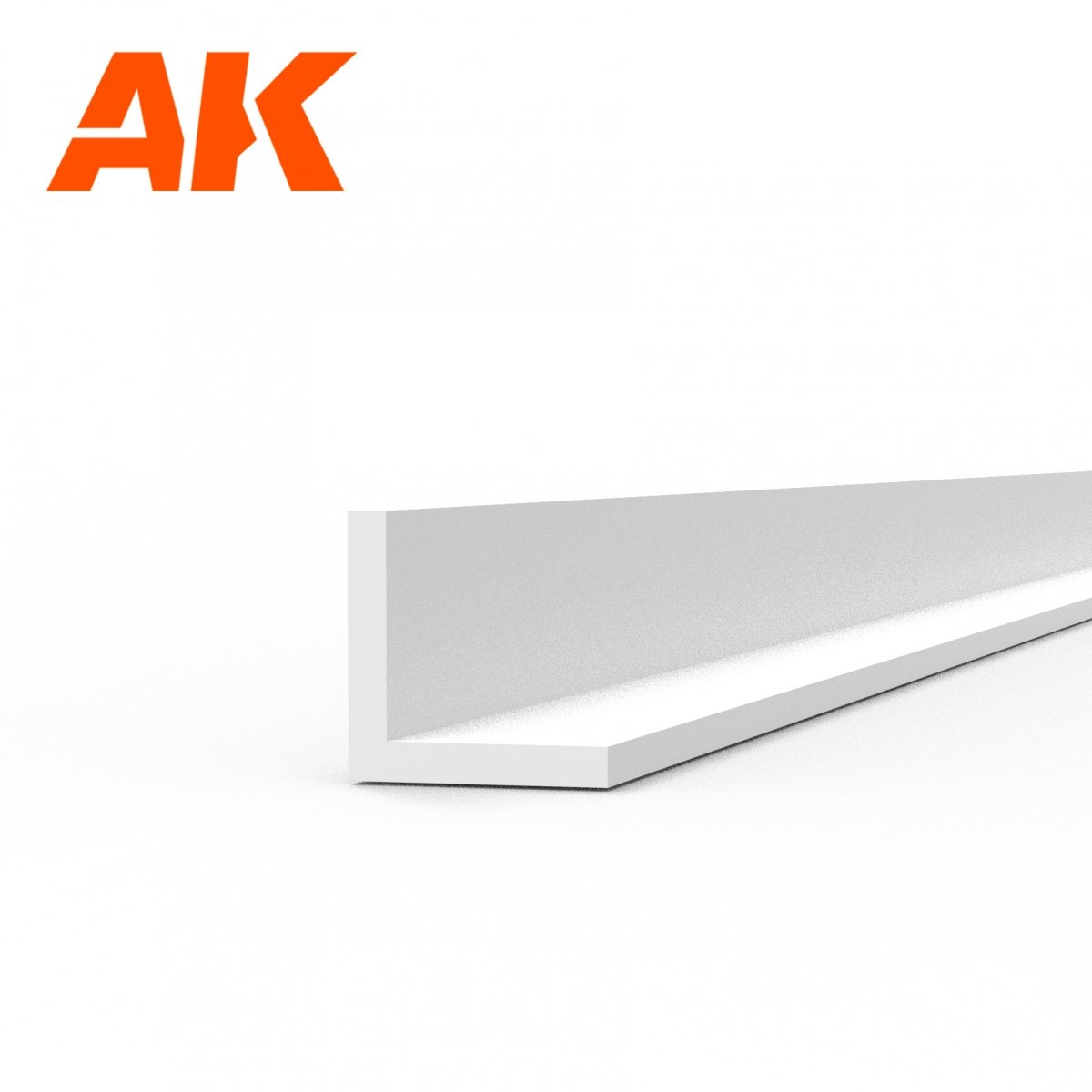 AK Interactive AK6560 ANGLE 2.0 X 2.0 X 350MM – STYRENE ANGLE – (4 UNITS) – immagine 2