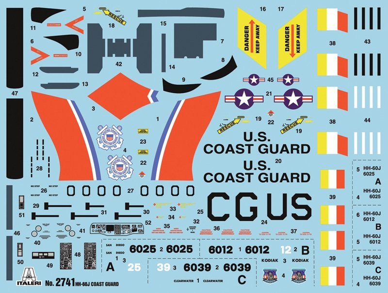 Italeri 2741 HH-60J US COAST GUARD (1/48) – immagine 2