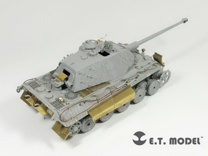 ET Model EA35-027 WWII German King Tiger/Jagdtiger Fender &amp;amp; Side Skirts For DRAGON Kit 1/35 – imagen 5