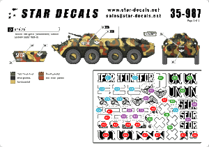 Star Decals 35-987 Balkan Peacekeepers #1 Ukrainian BTR-70 1/35 – Bild 2
