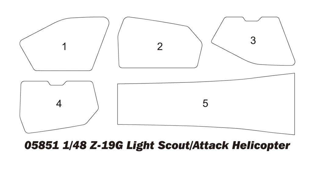 Trumpeter 05851 Z-19G Light Scout/Attack Helicopter 1/48