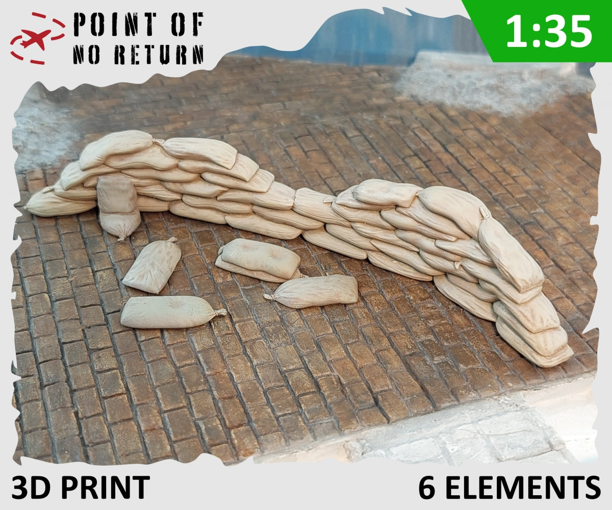 Point of no Return 3524052 Sandbags (MG Firing post - type 1) 1/35 – image 2