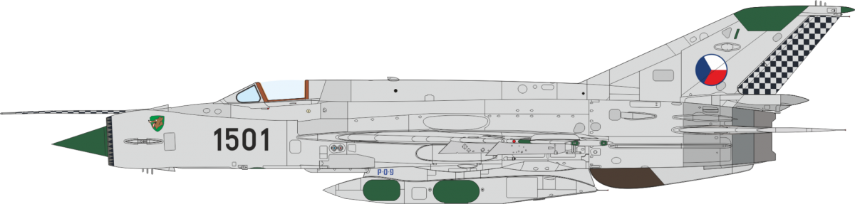 Eduard 2156 Erka - MiG-21 R in the Czechoslovak, Czech, and Slovak Air Forces 1/72