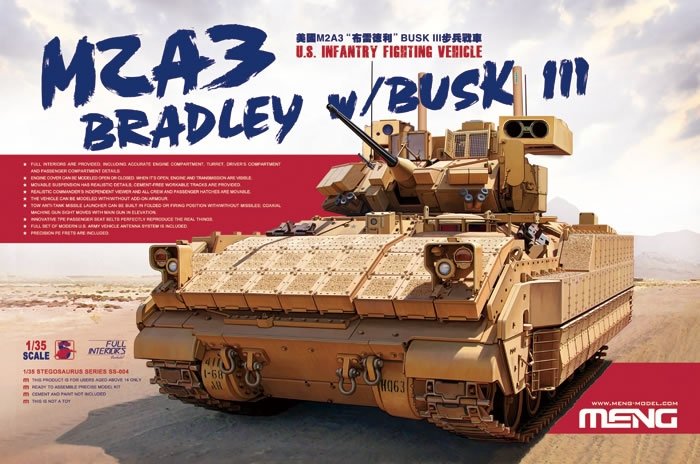 Meng Model SS-004 USInfantry Fighting Vehicle M2A3 Bradley w/BUSK (1/35)