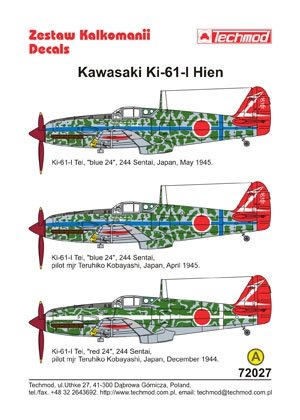 Techmod 72027 - Kawasaki Ki-61 Hien 1/72 – imagen 2