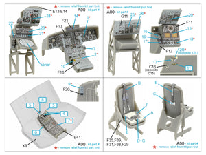 Quinta Studio QD48430 Westland Sea King HAS.5 3D-Printed &amp;amp; colored Interior on decal paper (Airfix) 1/48 – image 2