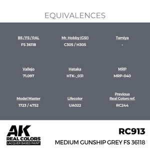 AK Interactive RC913 Medium Gunship Gray FS 36118 17 ml – imagen 2