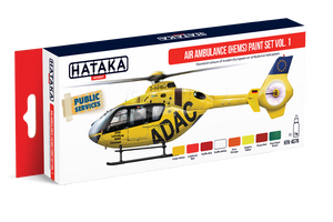 Hataka HTK-AS76 Air Ambulance (HEMS) paint set vol. 1 8x17ml