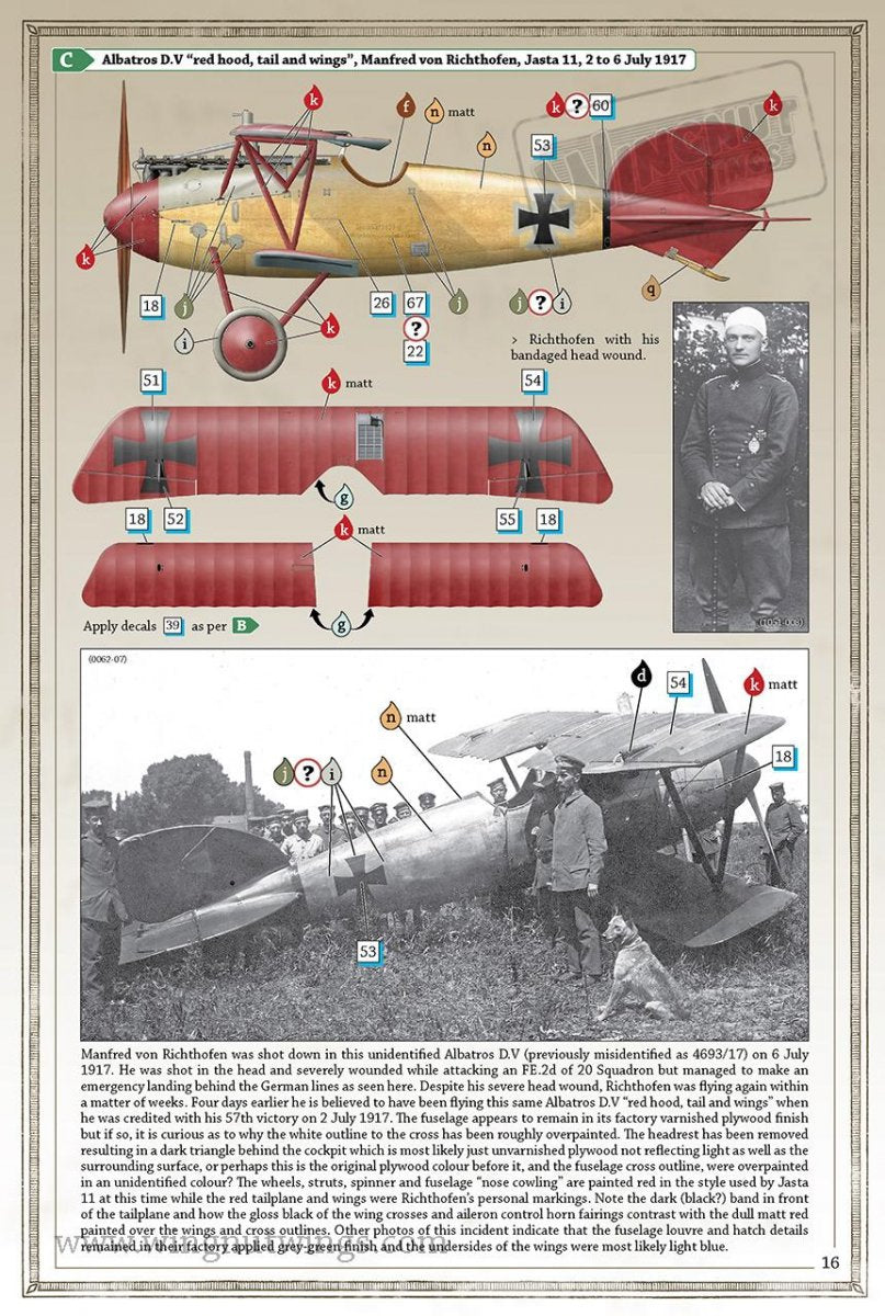 Wingnut Wings 32601 Albatros DV &amp;quot;Manfred von Richthofen&amp;quot; 1/32 – imagen 2