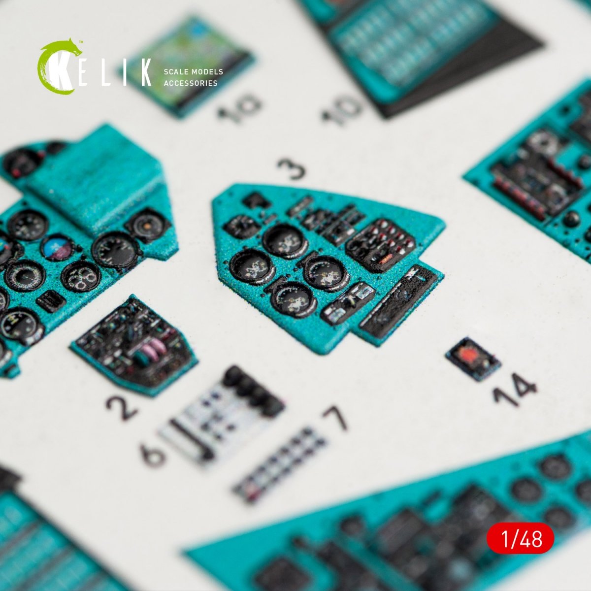KELIK K48024 MI-24P INTERIOR 3D DECALS FOR ZVEZDA KIT 1/48 – imagen 7