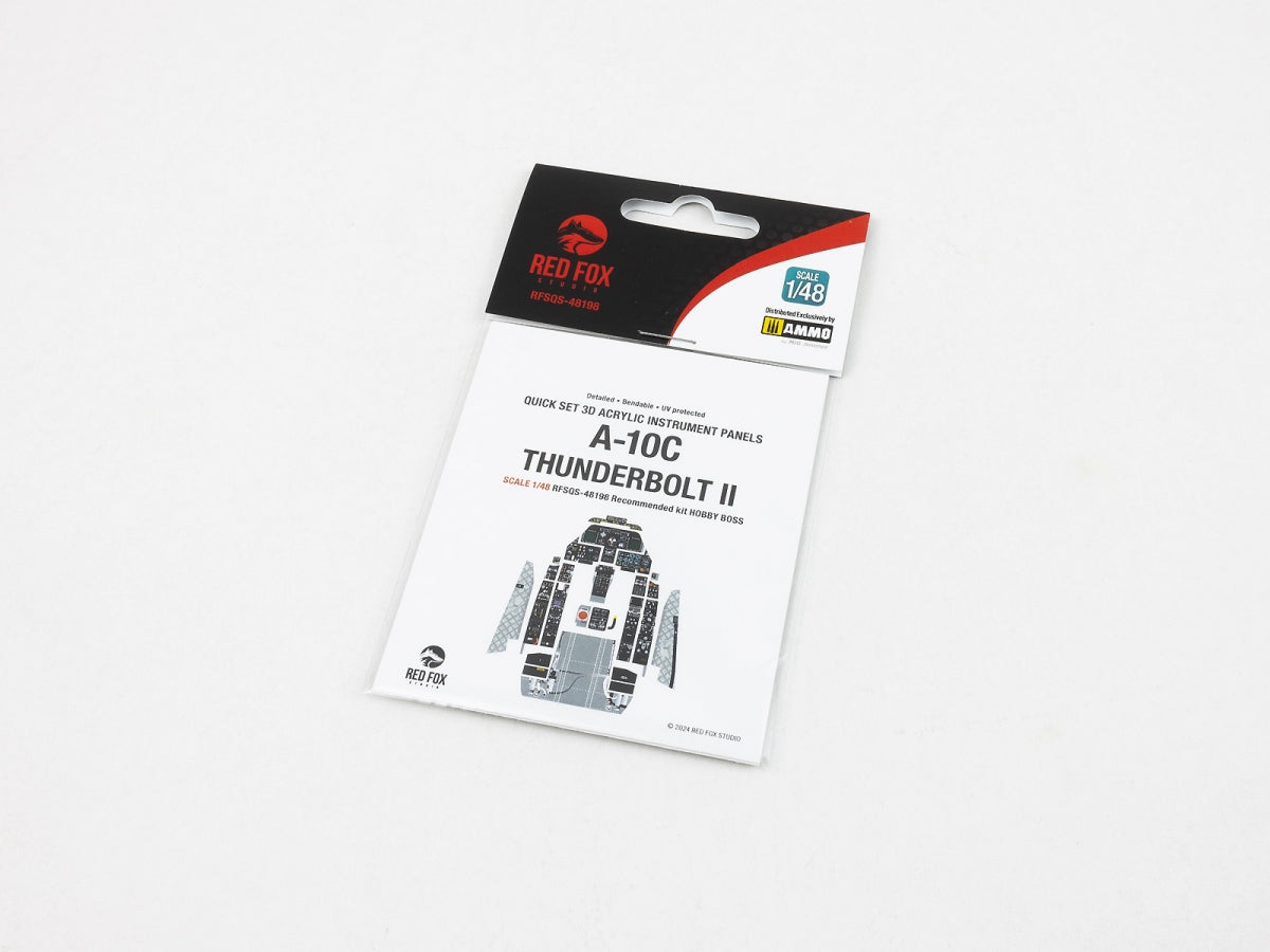 Red Fox Studio QS-48198 A-10C Thunderbolt II for Hobby Boss 3D colored resin IP 1/48