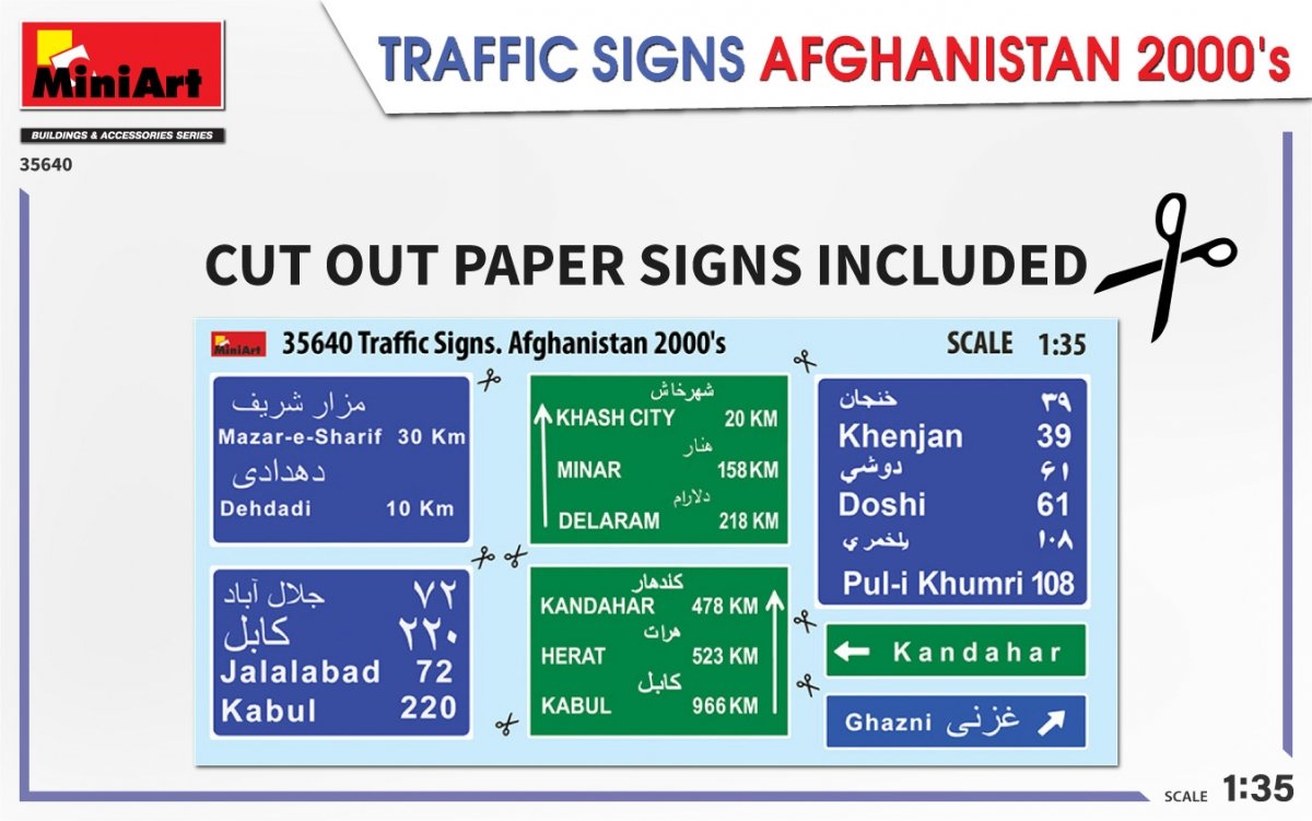 MiniArt 35640 TRAFFIC SIGNS AFGHANISTAN 2000&amp;#39;s 1/35 – Bild 3