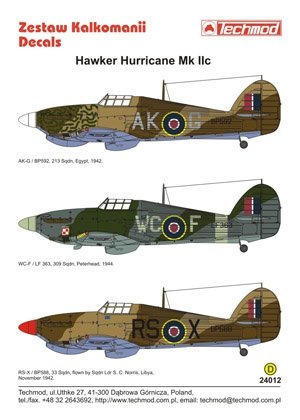 Techmod 24012 - Hawker Hurricane IIc 1/24 – obrázek 2