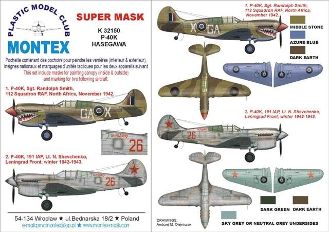 Montex K32150 P-40K 1/32