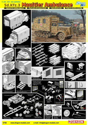 Dragon 6766 Sd.Kfz.3 Maultier Ambulance 1/35 – immagine 2