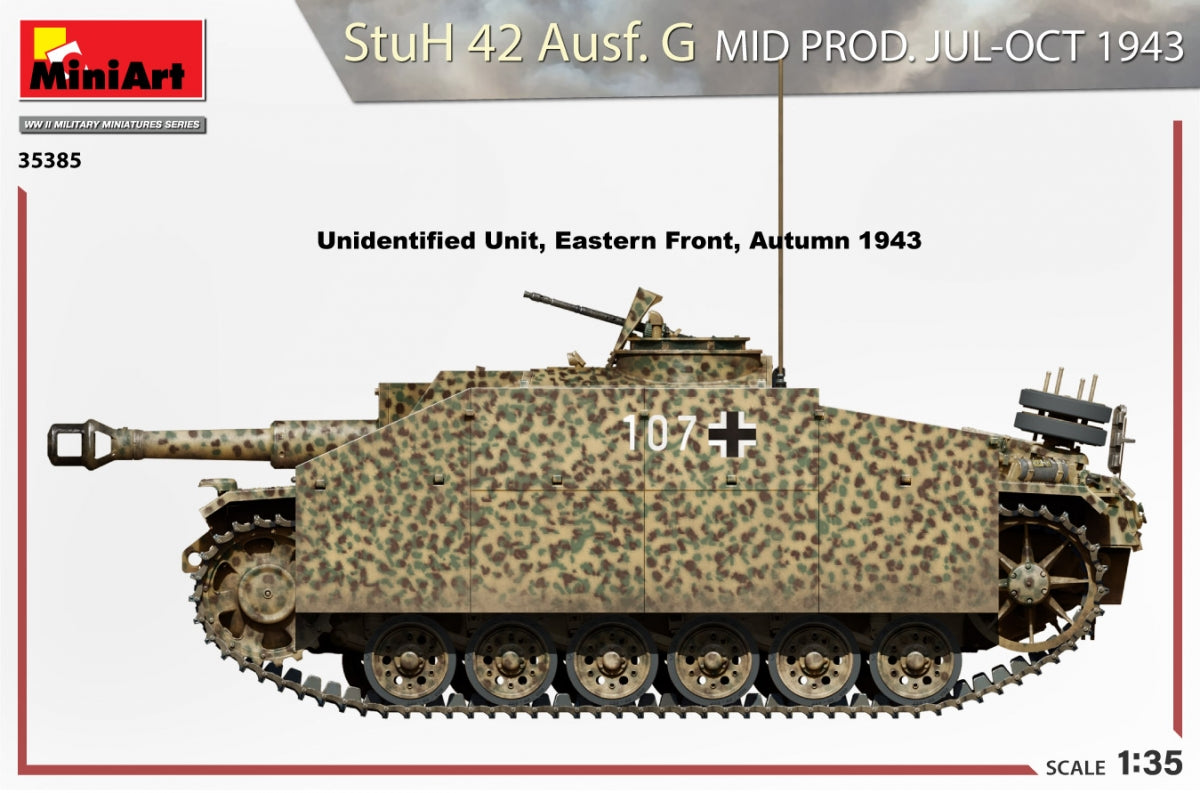 MiniArt 35385 StuH 42 Ausf. G MID PRODUCED BY JUL-OCT 1943 1/35 – immagine 6