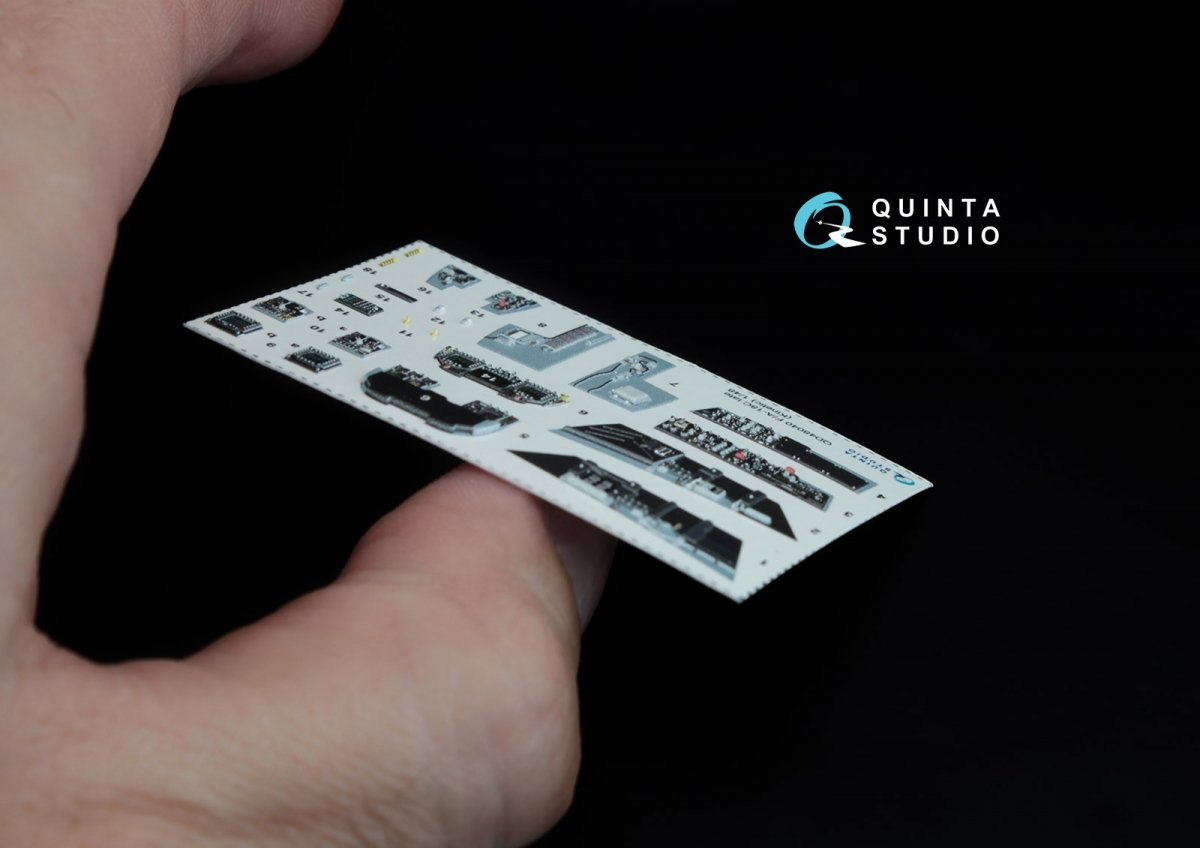 Quinta Studio QD48040 F/A-18С (late) 3D-Printed &amp;amp; coloured Interior on decal paper (for Kinetic) 1/48 – zdjęcie 6