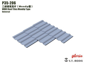 ET Model P35-206 WWII Roof Tiles Mendip Type 1/35