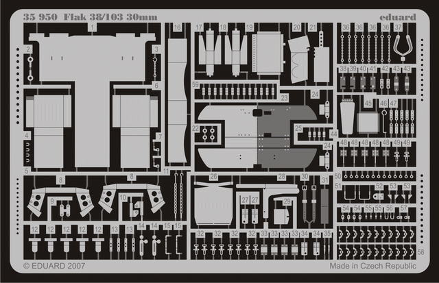 Eduard 35950 Flak 38/103 30mm 1/35 Dragon
