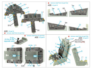 Quinta Studio QD48433 F-15I 3D-Printed colored Interior on decal paper (Academy) 1/48 – image 2